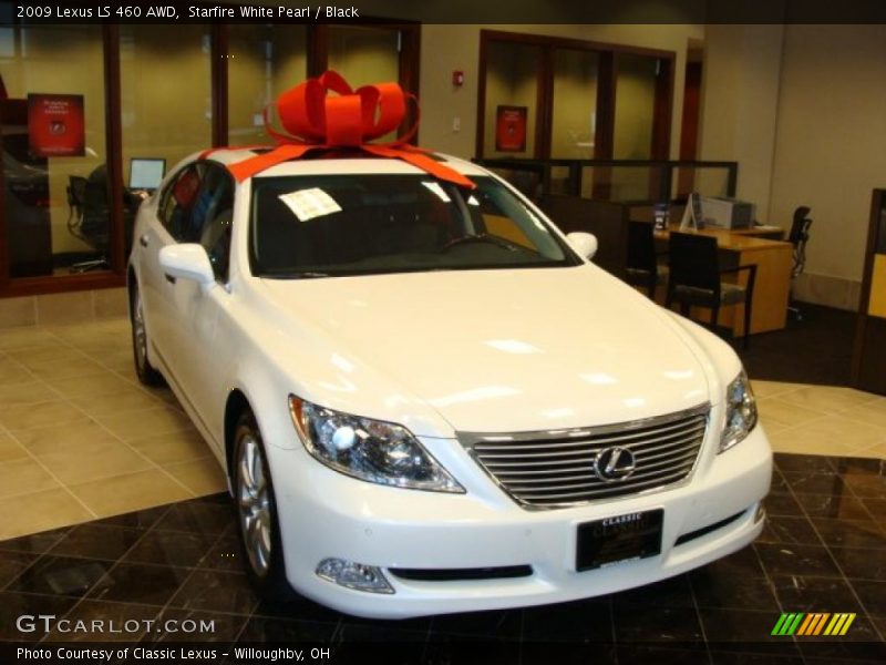 Starfire White Pearl / Black 2009 Lexus LS 460 AWD