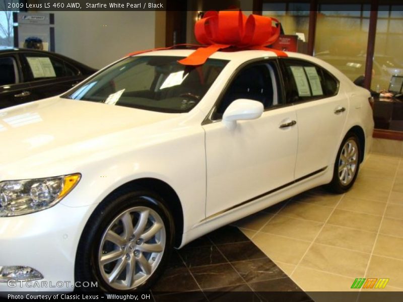 Starfire White Pearl / Black 2009 Lexus LS 460 AWD