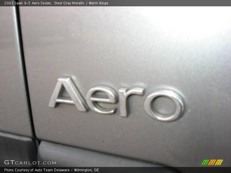 Steel Gray Metallic / Warm Beige 2001 Saab 9-5 Aero Sedan