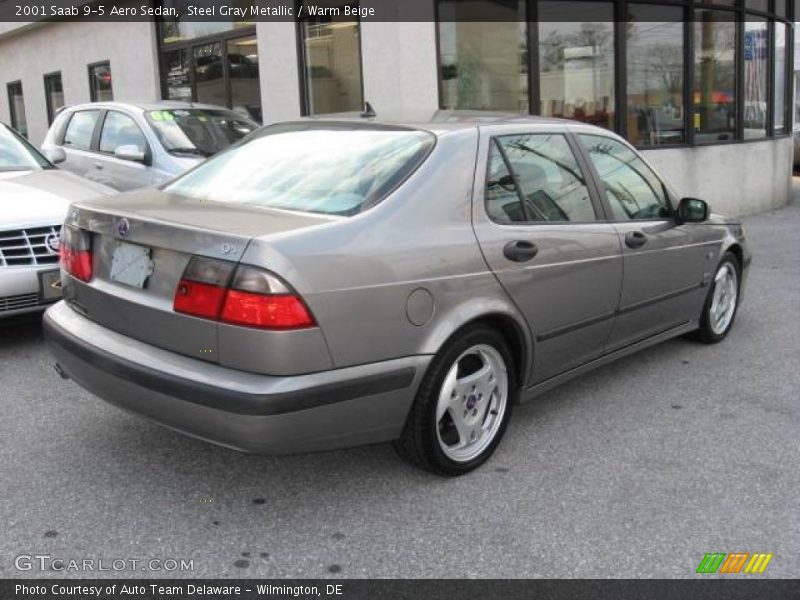 Steel Gray Metallic / Warm Beige 2001 Saab 9-5 Aero Sedan