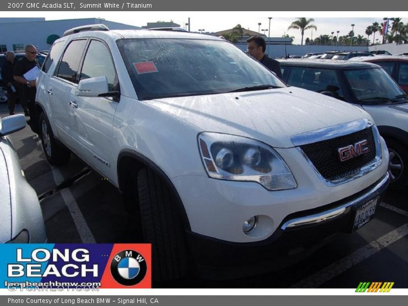 Summit White / Titanium 2007 GMC Acadia SLT