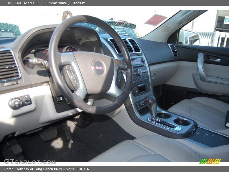 Summit White / Titanium 2007 GMC Acadia SLT