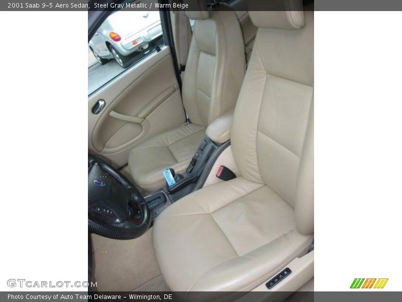 Steel Gray Metallic / Warm Beige 2001 Saab 9-5 Aero Sedan