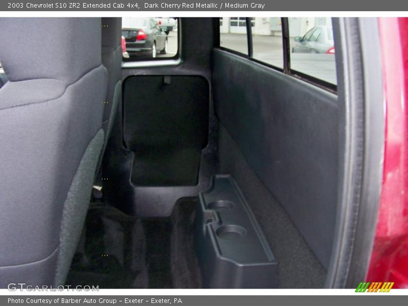 Dark Cherry Red Metallic / Medium Gray 2003 Chevrolet S10 ZR2 Extended Cab 4x4