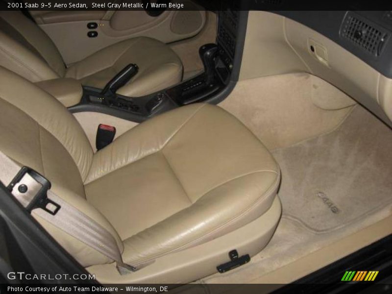 Steel Gray Metallic / Warm Beige 2001 Saab 9-5 Aero Sedan