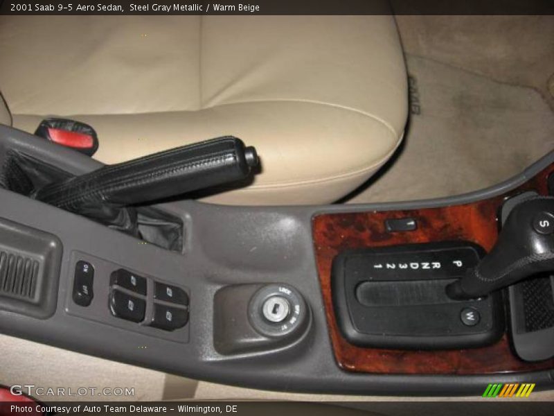 Steel Gray Metallic / Warm Beige 2001 Saab 9-5 Aero Sedan