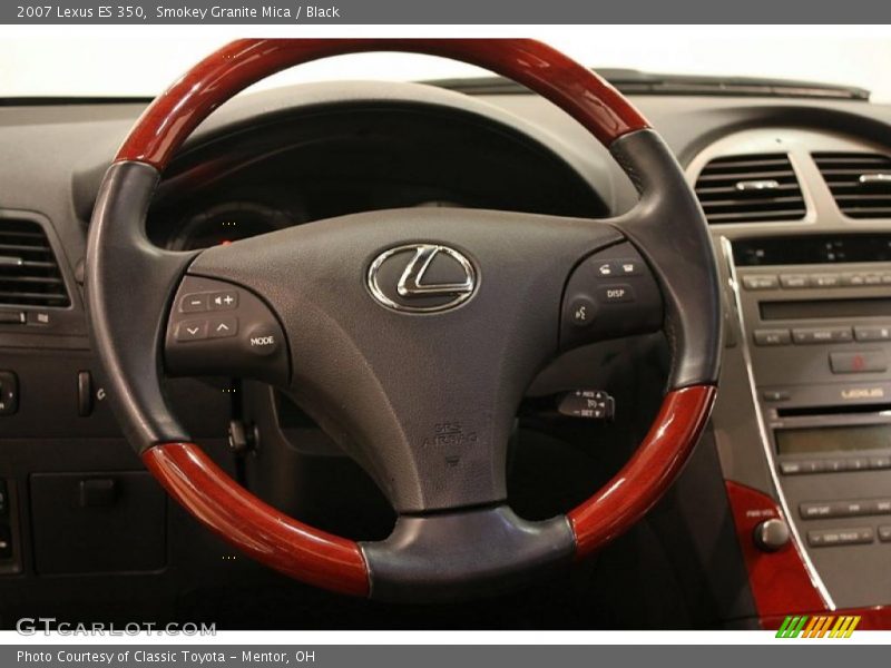 Smokey Granite Mica / Black 2007 Lexus ES 350