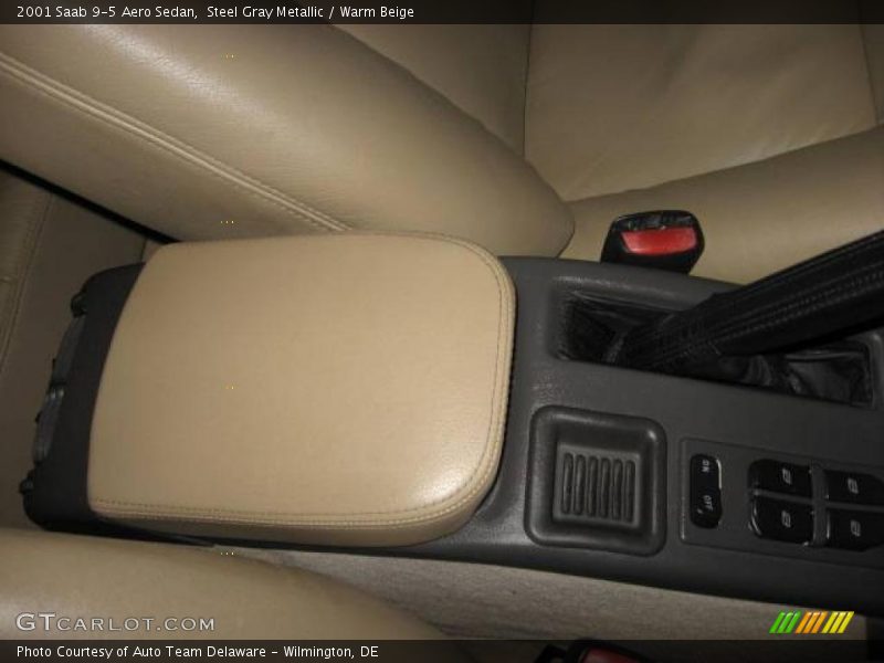 Steel Gray Metallic / Warm Beige 2001 Saab 9-5 Aero Sedan
