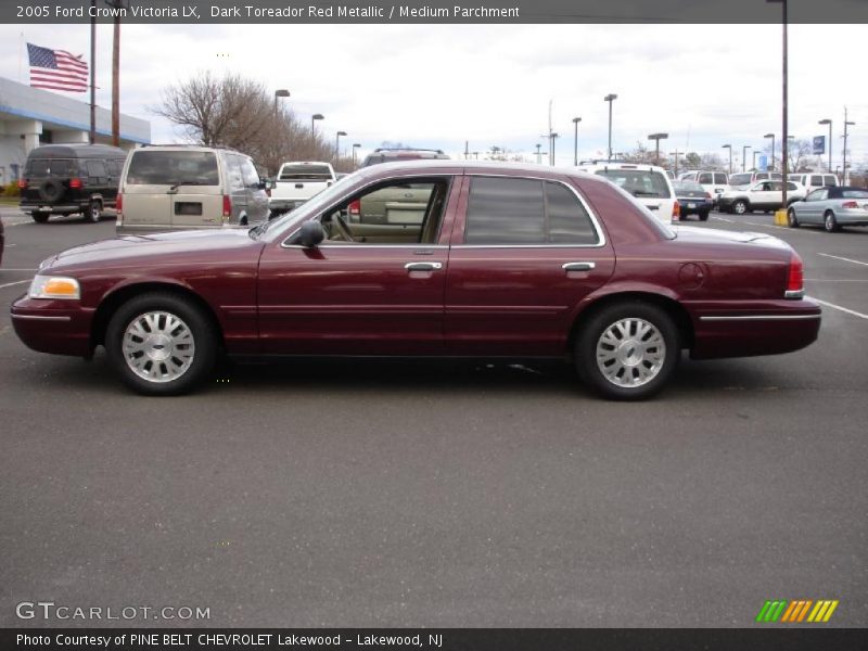 Dark Toreador Red Metallic / Medium Parchment 2005 Ford Crown Victoria LX