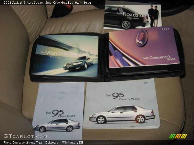 Steel Gray Metallic / Warm Beige 2001 Saab 9-5 Aero Sedan