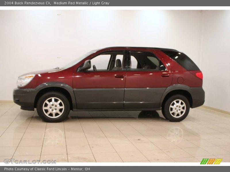 Medium Red Metallic / Light Gray 2004 Buick Rendezvous CX
