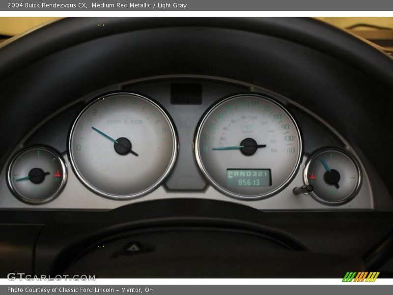 Medium Red Metallic / Light Gray 2004 Buick Rendezvous CX