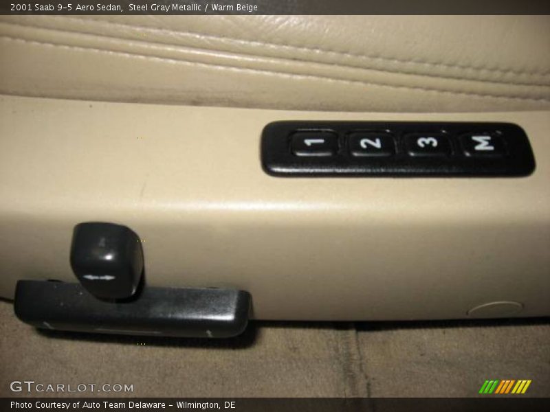 Steel Gray Metallic / Warm Beige 2001 Saab 9-5 Aero Sedan
