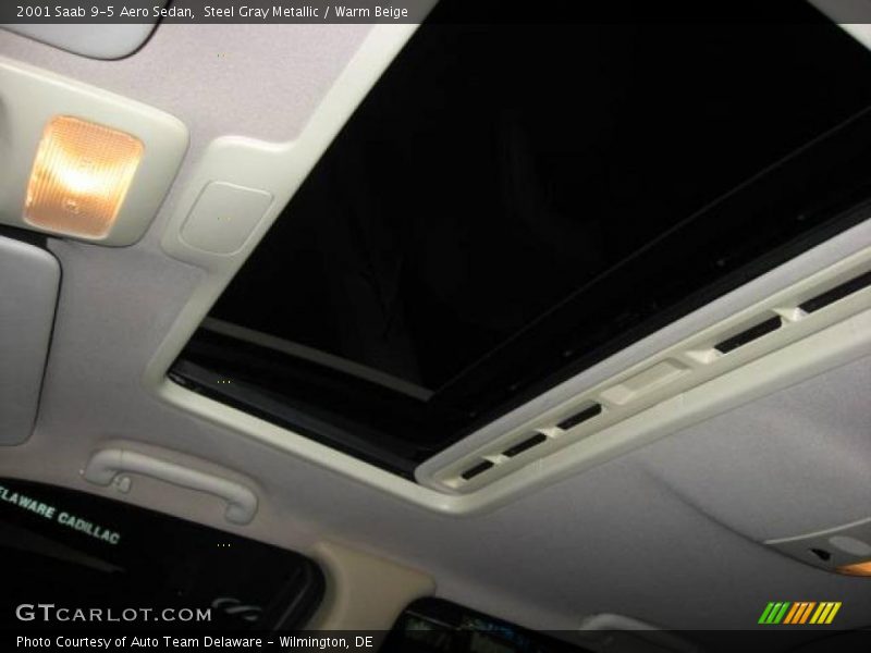 Steel Gray Metallic / Warm Beige 2001 Saab 9-5 Aero Sedan