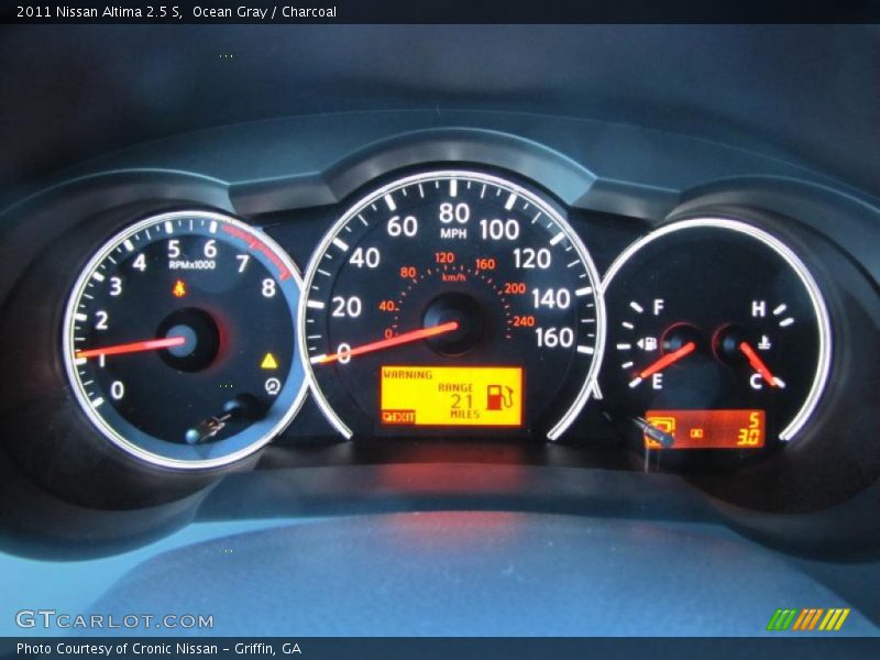 Ocean Gray / Charcoal 2011 Nissan Altima 2.5 S