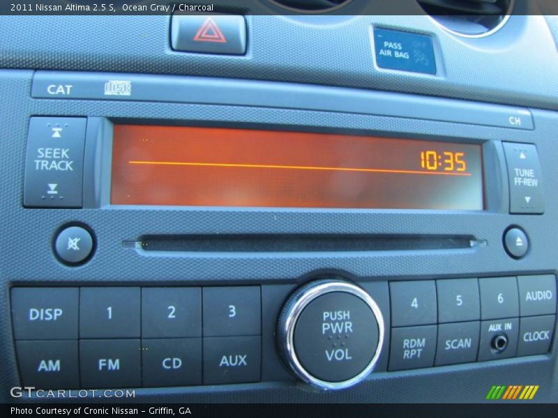Ocean Gray / Charcoal 2011 Nissan Altima 2.5 S