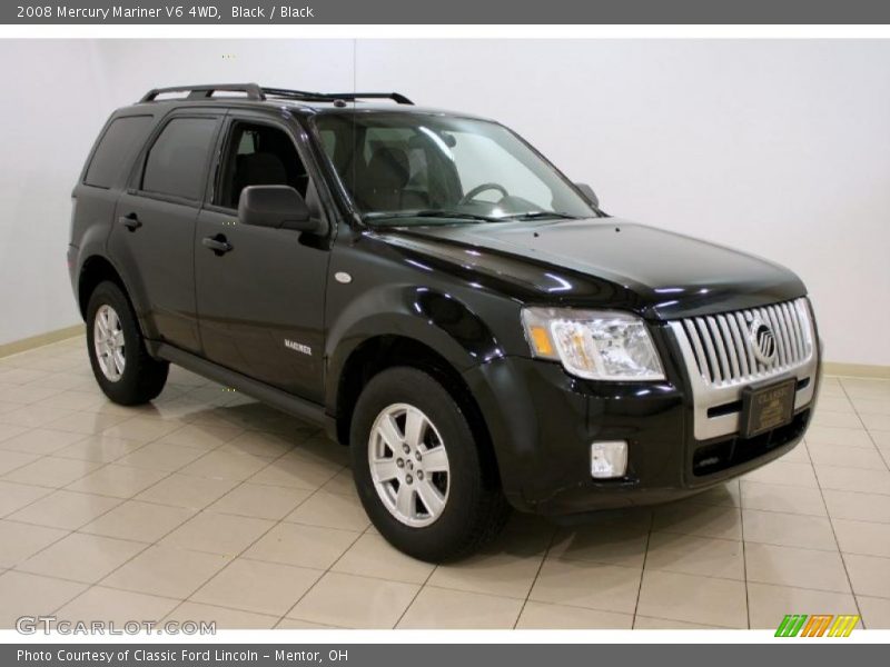 Black / Black 2008 Mercury Mariner V6 4WD