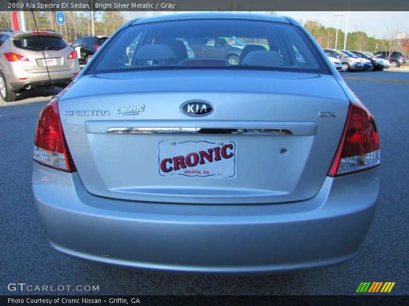 Bright Silver Metallic / Gray 2009 Kia Spectra EX Sedan