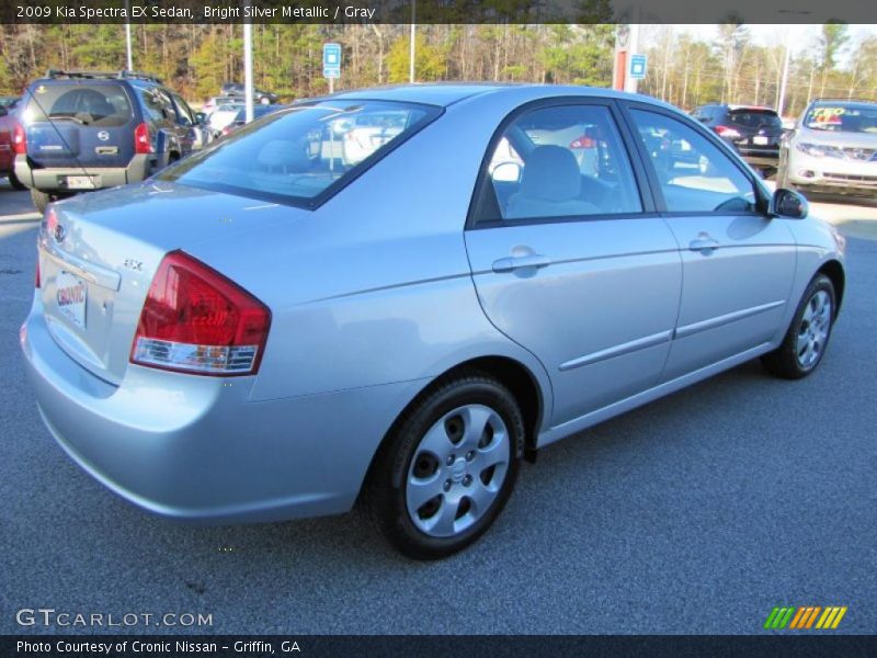 Bright Silver Metallic / Gray 2009 Kia Spectra EX Sedan