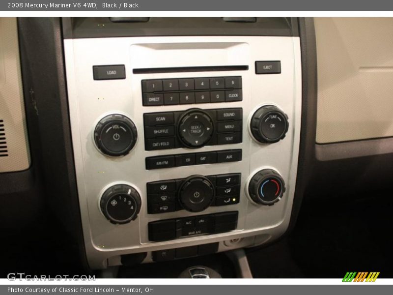 Black / Black 2008 Mercury Mariner V6 4WD