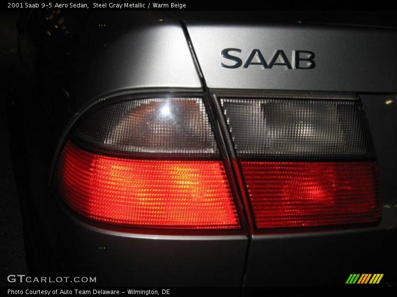 Steel Gray Metallic / Warm Beige 2001 Saab 9-5 Aero Sedan