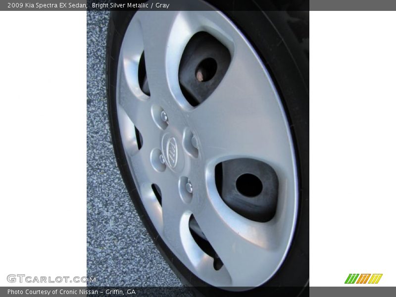 Bright Silver Metallic / Gray 2009 Kia Spectra EX Sedan