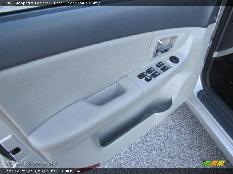 Bright Silver Metallic / Gray 2009 Kia Spectra EX Sedan