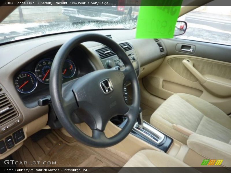  2004 Civic EX Sedan Ivory Beige Interior