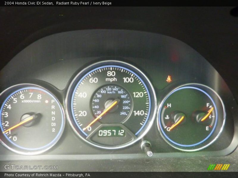  2004 Civic EX Sedan EX Sedan Gauges