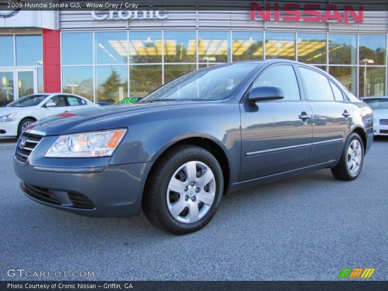 Willow Gray / Gray 2009 Hyundai Sonata GLS