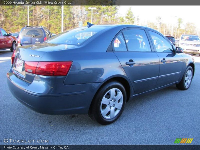 Willow Gray / Gray 2009 Hyundai Sonata GLS
