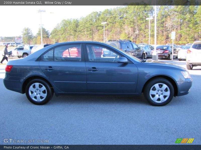 Willow Gray / Gray 2009 Hyundai Sonata GLS