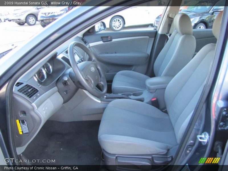 Willow Gray / Gray 2009 Hyundai Sonata GLS