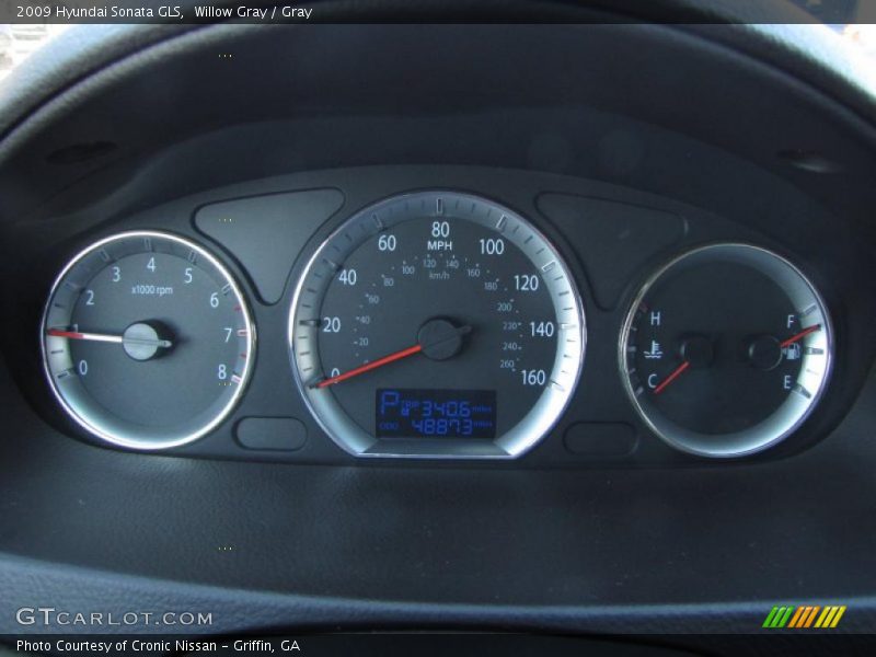 Willow Gray / Gray 2009 Hyundai Sonata GLS