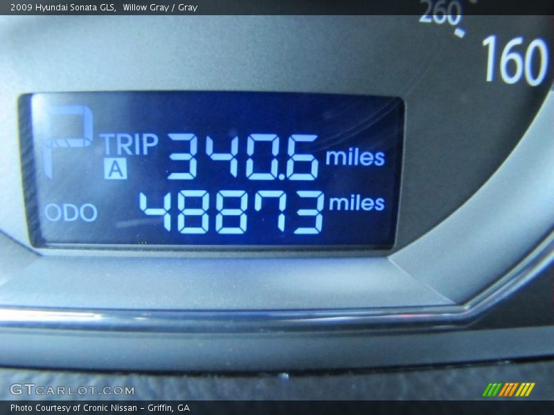 Willow Gray / Gray 2009 Hyundai Sonata GLS