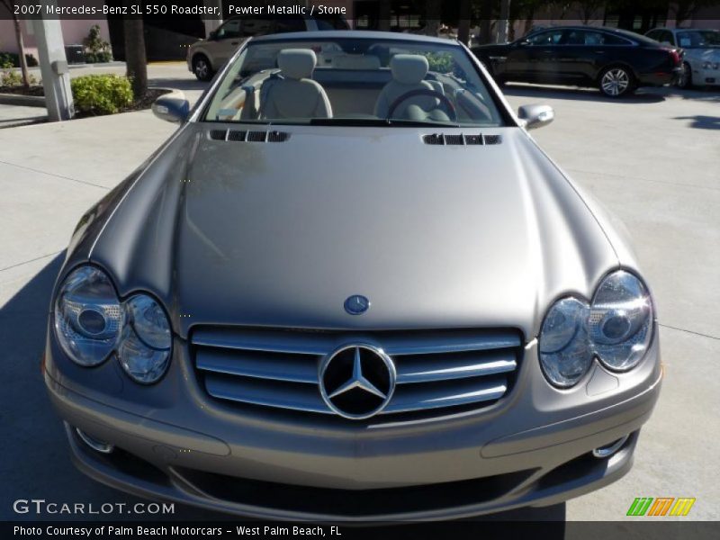 Pewter Metallic / Stone 2007 Mercedes-Benz SL 550 Roadster