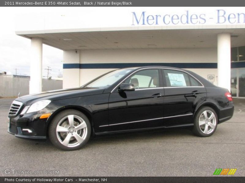 Black / Natural Beige/Black 2011 Mercedes-Benz E 350 4Matic Sedan