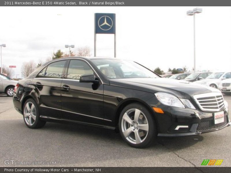 Black / Natural Beige/Black 2011 Mercedes-Benz E 350 4Matic Sedan