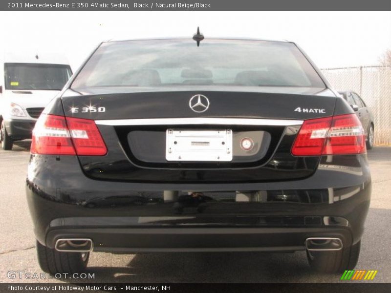 Black / Natural Beige/Black 2011 Mercedes-Benz E 350 4Matic Sedan