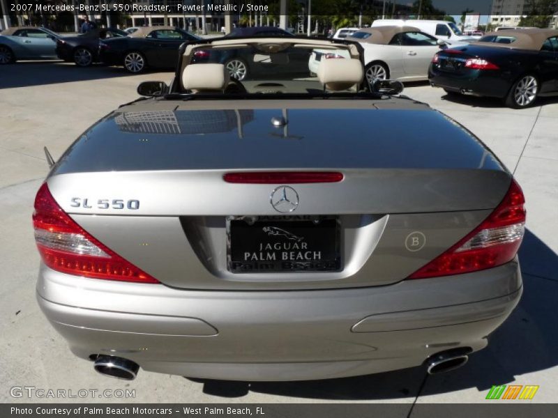 Pewter Metallic / Stone 2007 Mercedes-Benz SL 550 Roadster