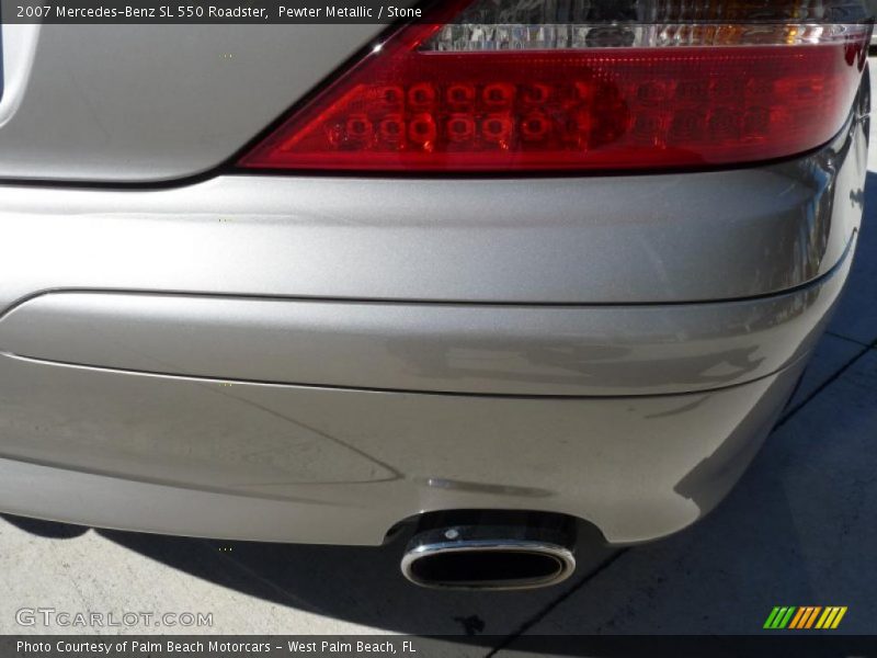 Pewter Metallic / Stone 2007 Mercedes-Benz SL 550 Roadster