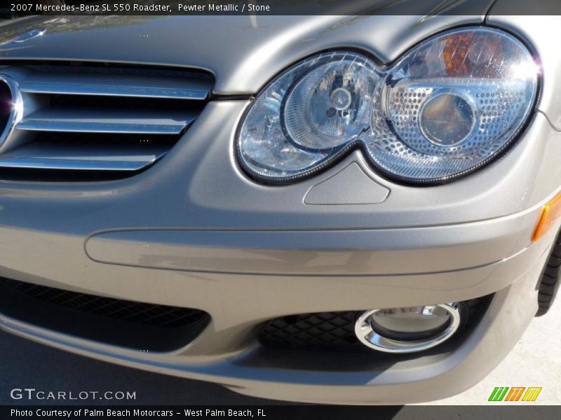 Pewter Metallic / Stone 2007 Mercedes-Benz SL 550 Roadster