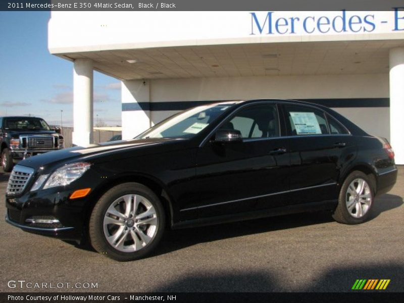 Black / Black 2011 Mercedes-Benz E 350 4Matic Sedan