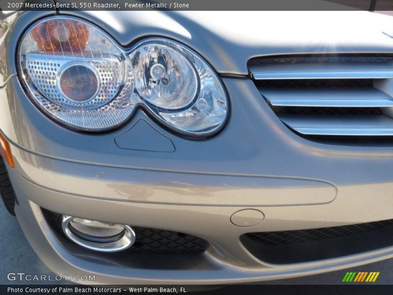 Pewter Metallic / Stone 2007 Mercedes-Benz SL 550 Roadster