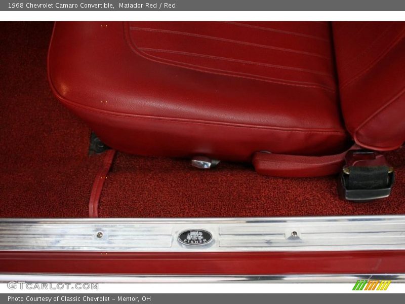  1968 Camaro Convertible Red Interior