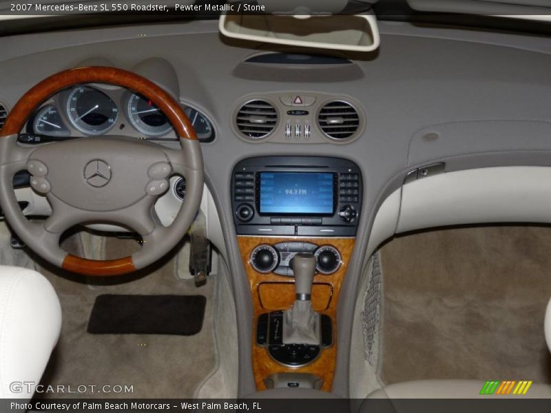 Pewter Metallic / Stone 2007 Mercedes-Benz SL 550 Roadster