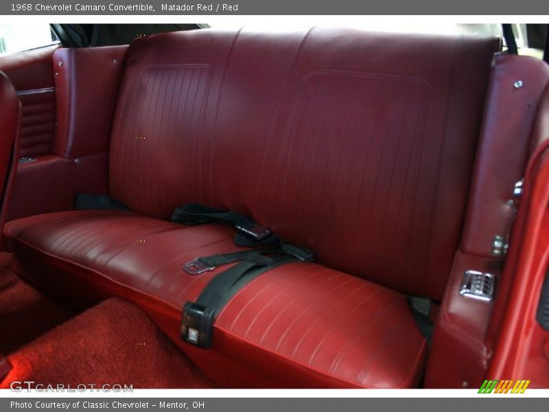  1968 Camaro Convertible Red Interior