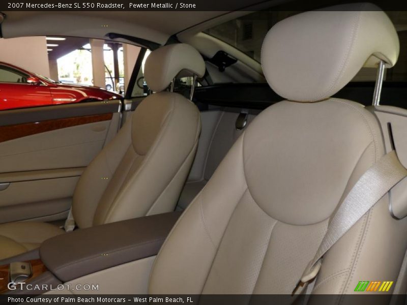 Pewter Metallic / Stone 2007 Mercedes-Benz SL 550 Roadster