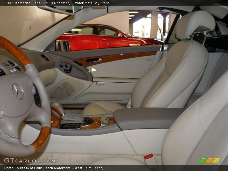 Pewter Metallic / Stone 2007 Mercedes-Benz SL 550 Roadster