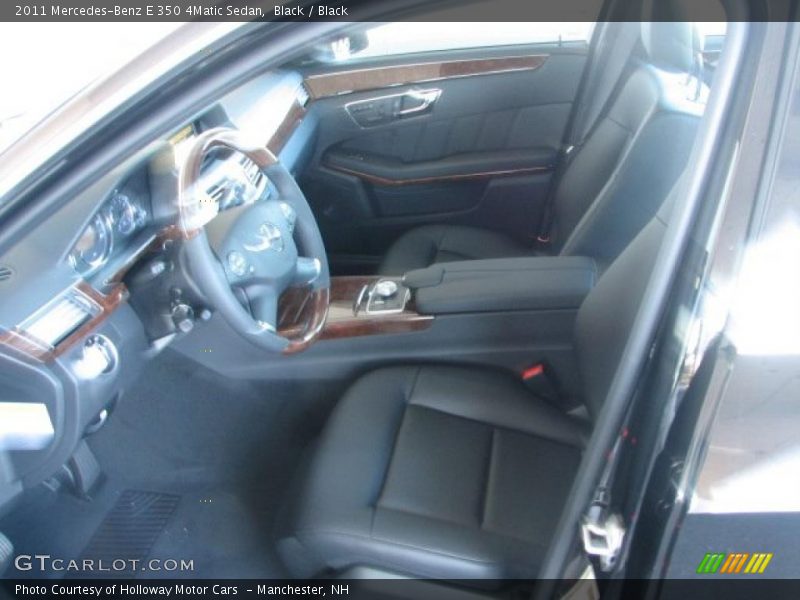 Black / Black 2011 Mercedes-Benz E 350 4Matic Sedan